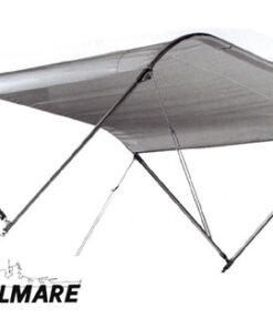 Bimini Tessilmare Wit 2 Boogjes in Aluminium 170 x 195 x H95cm