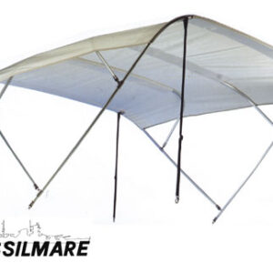 Bimini Tessilmare wit 4 bogen aluminium 225 x 225 x H140cm