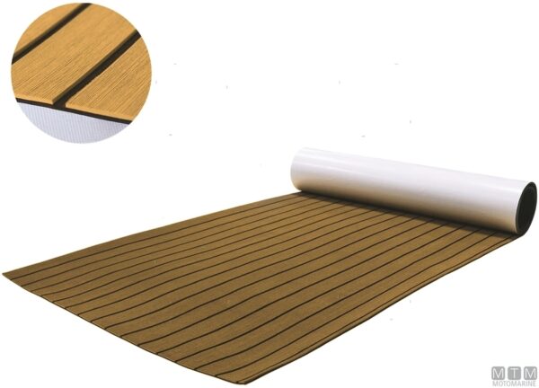 Deck vloer kleur teak 100 x 200 cm