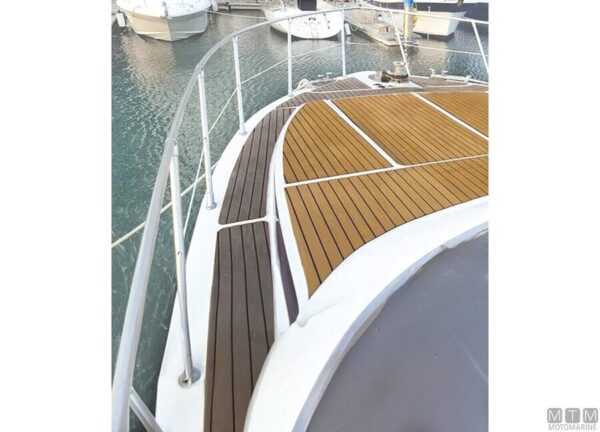 Deck vloer kleur teak 100 x 200 cm - Afbeelding 5