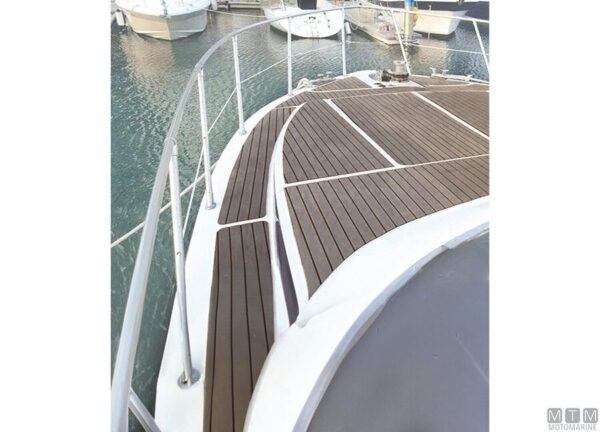 Deck vloer kleur teak 100 x 200 cm - Afbeelding 2