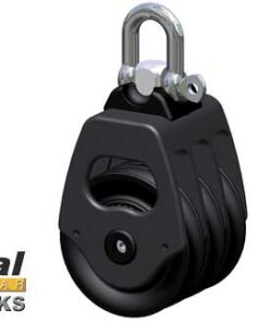 Katrol Antal Drievoudig Blok + Cam 70mm voor 12mm lijn