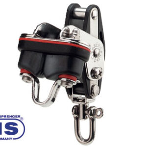 Sprenger Katrol enkele wartel met Cam kikker en Becket 28mm voor lijnen tot 8mm