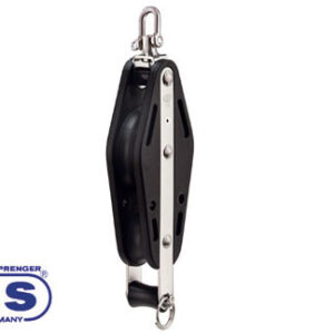 Katrol Sprenger Fiddle met Becket 50mm voor lijnen tot 12mm