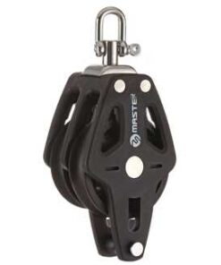 Katrol Dubbel met Becket Master 50mm voor lijnen tot 10mm