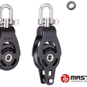 Katrol Master Hercules Enkel met Becket 57mm voor 16mm lijnen