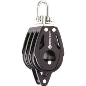 Katrol Master Windrider Drievoudig met Becket 75mm voor lijnen tot 14mm