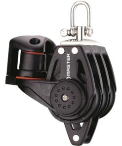 Katrol Master Windrider Drievoudig met Becket & Cam kikker 75mm voor lijnen tot 12mm