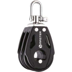 Katrol Master Windrider Dubbel 75mm voor lijnen tot 14mm