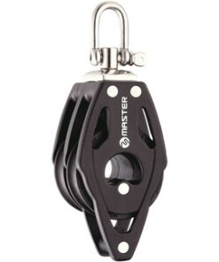 Katrol Master Windrider Dubbel met Becket 75mm voor lijnen tot 14mm