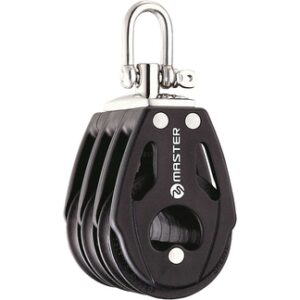 Katrol Master Windrider Drievoudig 75mm voor lijnen tot 14mm