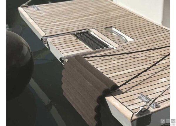 Opvouwbare vlakke fender blauw/zwart dim 500 x 320 x 40 mm - Afbeelding 5