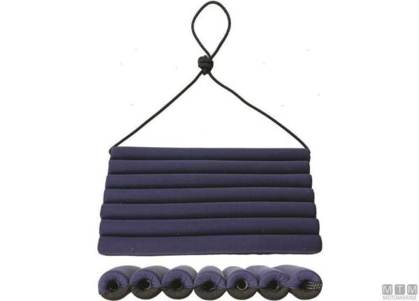 Opvouwbare vlakke fender blauw/zwart dim 500 x 320 x 40 mm