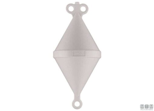 Dubbele Kegel Mooring Boei Wit 1030x500mm - Afbeelding 3