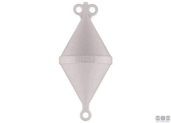 Dubbele Kegel Mooring Boei Wit 1030x500mm - Afbeelding 3