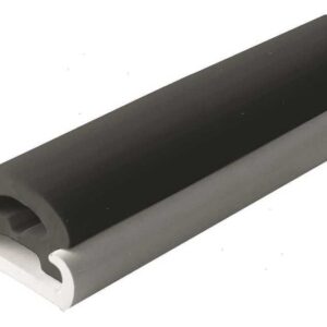 Fenderprofiel U-Flat H40 zwart 12m