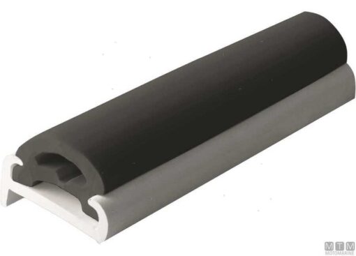 Fenderprofiel U-Flat H40 zwart 12m