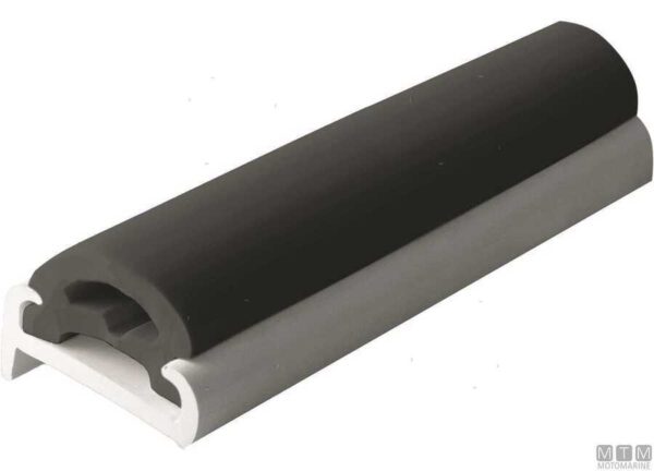 Fenderprofiel U-Flat H40 zwart 12m