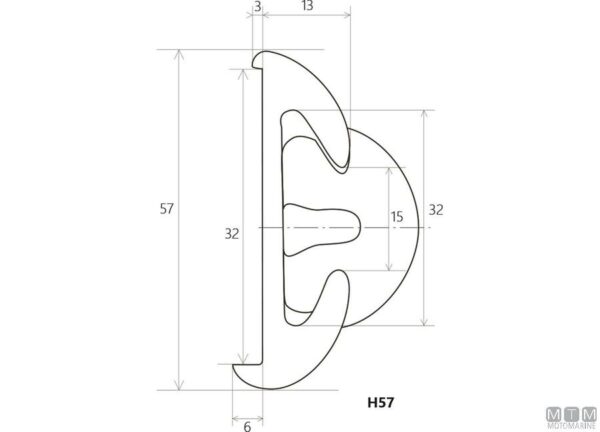 Fendering profiel H56 Wit 12mt - Afbeelding 8