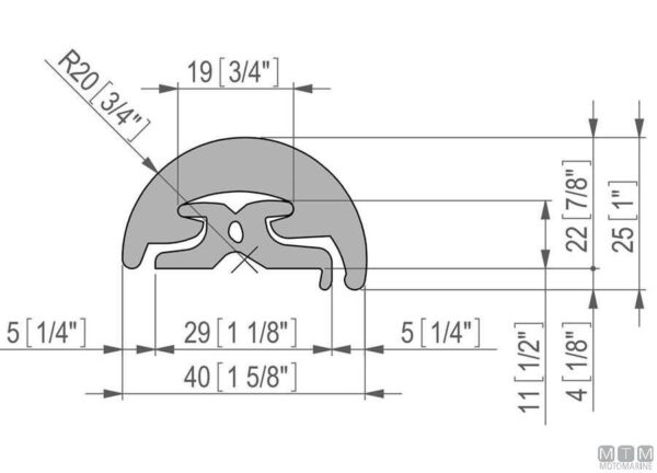 Tessilmare Radial 65 Grijs 24mt - Afbeelding 2