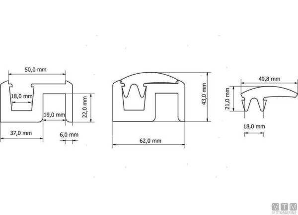 Fendering profiel QBE H90mm 12mt - Afbeelding 5