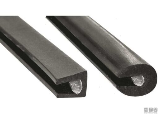 Fenderprofiel Zwart Rond 3.5 tot 5.5mm 15m