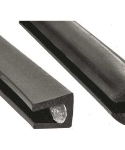 Beschermend profiel Zwart Vierkant 3.5 tot 5.5mm 15m