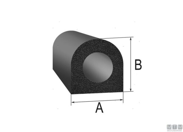 Rubber afdichting 3M 12,5 x 12,5mm 15m - Afbeelding 2