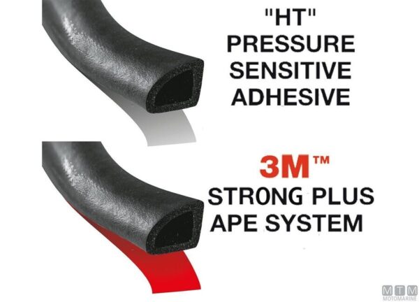 Rubber afdichting 3M 16 x 16mm 15m - Afbeelding 2