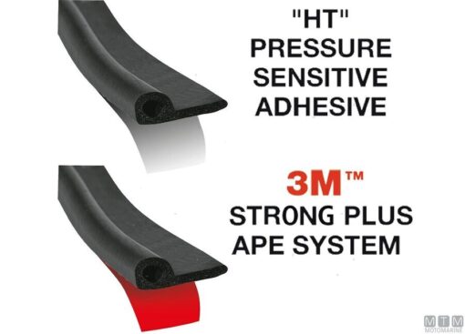 Trim-lok PO rubberen afdichting 3M 32,0 x 12,5 x 3,0mm x 15 Mt - Afbeelding 5