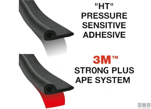 Trim-lok PO rubberen afdichting 3M 32,0 x 12,5 x 3,0mm x 15 Mt - Afbeelding 5