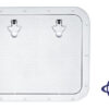 Geanodiseerd Aluminium Witte Luiken 460 x 510 mm