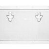 Geanodiseerd Aluminium Witte Luiken 350 x 600mm