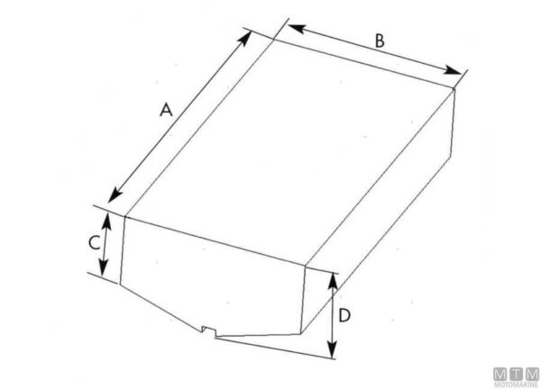 Brandstoftank Can-SB Bravo 210lt 1100 x 1000 x H262mm - Afbeelding 3