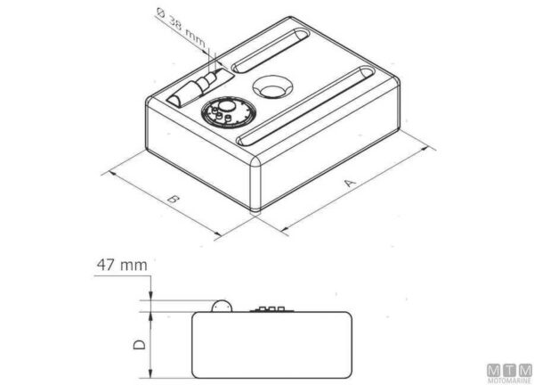 Brandstoftank Can-SB OEM 188lt - Afbeelding 2