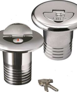 Waterdop Verchroomd met Slot 50mm