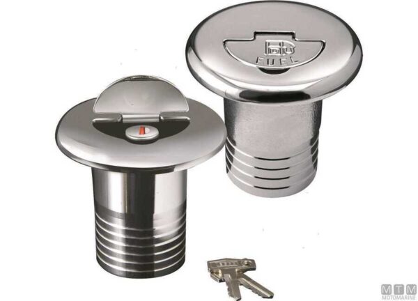 Afvalwaterdop Verchroomd met Slot 38mm