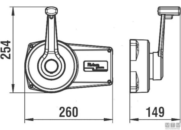 Morse hendel Riviera CM01 Zwart - Afbeelding 2