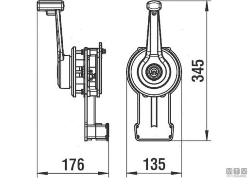 Morse hendel Riviera CM02 Wit - Afbeelding 2