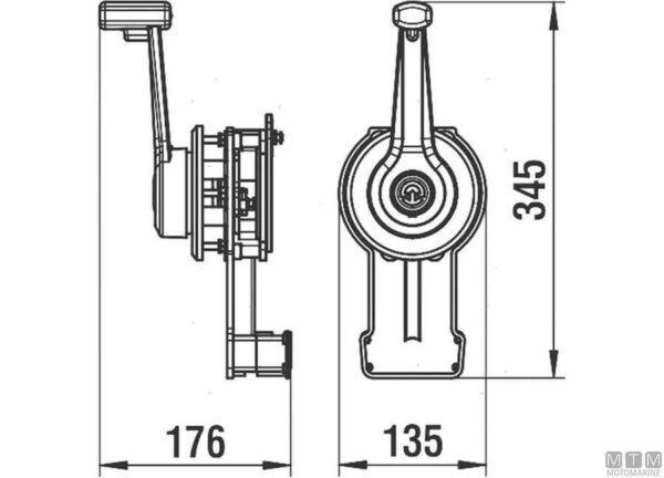 Morse hendel Riviera CM02 Wit - Afbeelding 2