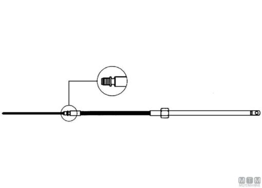 Stuurkabel Ultraflex M58 - 22 voet - Afbeelding 2