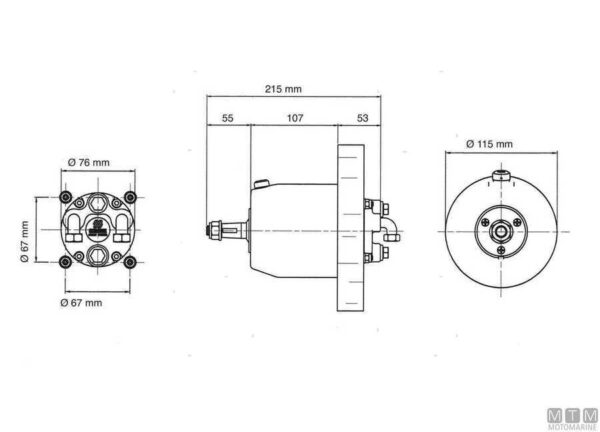 Hydraulische cilinder Ultraflex uc168-i - Afbeelding 8