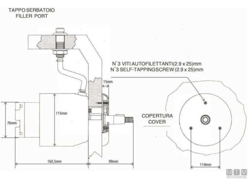 Hydraulische Pomp Ultraflex UP45-IR - Afbeelding 3