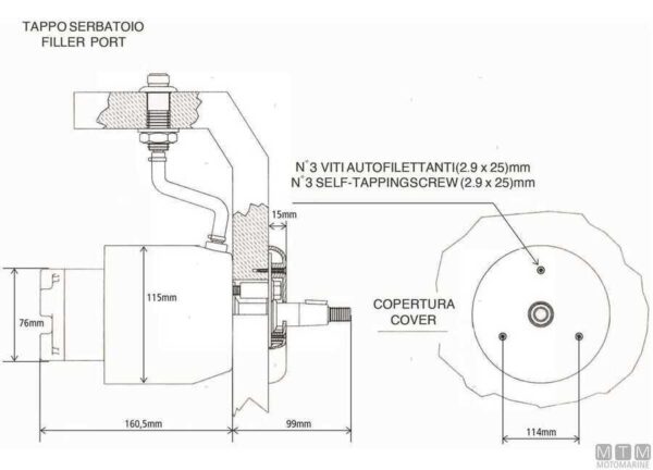 Hydraulische Pomp Ultraflex UP45-IR - Afbeelding 3