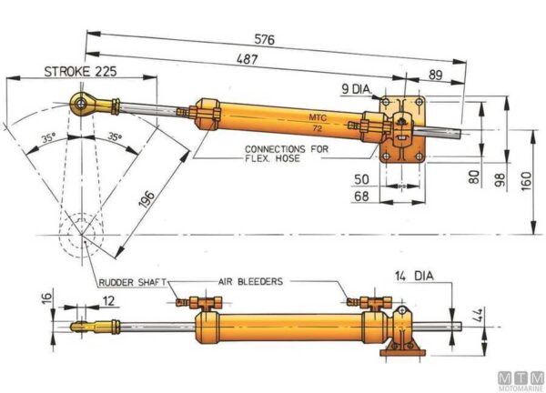Hydraulische pomp Vetus htp2010 - Afbeelding 3