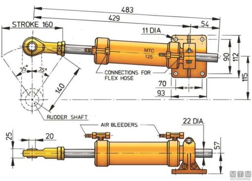Hydraulische pomp Vetus htp3010 - Afbeelding 3