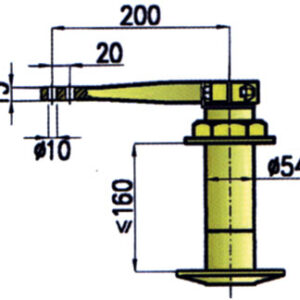 Bronzen roerhoofd 0° Thru-Mount