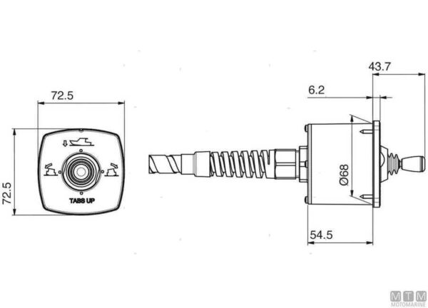 Joystick Uflex Low Profile - Afbeelding 3