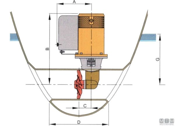 Kit Boegschroef Vetus 55kgf - Afbeelding 2