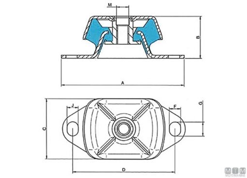 XD Motorsteunen 120 x 70mm 60kg - Afbeelding 2
